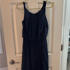 Elegant Navy Blue Evening Dress